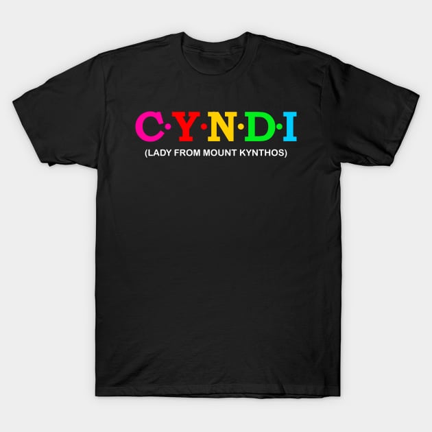 Cyndi - Lady from Mount Kynthos. T-Shirt by Koolstudio